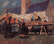 Delaunay, Robert Breton-s Market oil